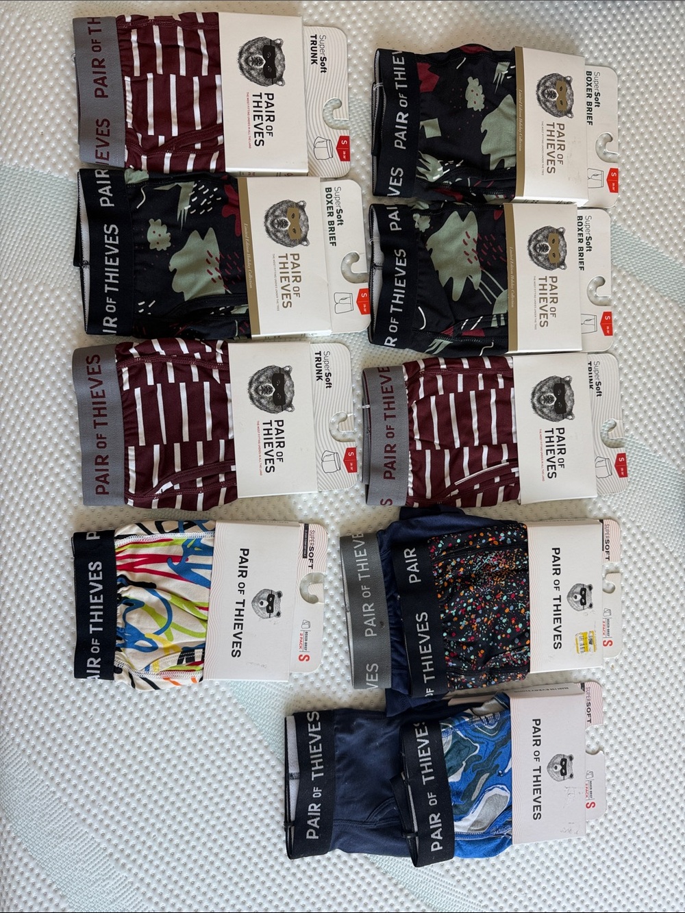 Men's Assorted Print Boxer Briefs - 11 Pairs